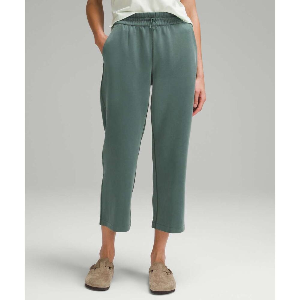 Lululemon Softstreme High-Rise Straight Leg Crop W6BZXS Dark Forest Green Size 6